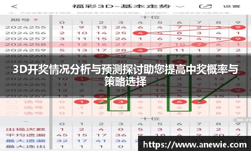 3D开奖情况分析与预测探讨助您提高中奖概率与策略选择